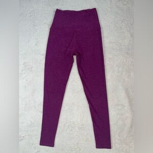 BEYOND YOGA purple space dye high waist workout leggings size xs